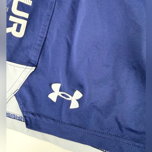 Under Armour Men's Navy and Gray Athletic Shorts - Picture 4 of 5